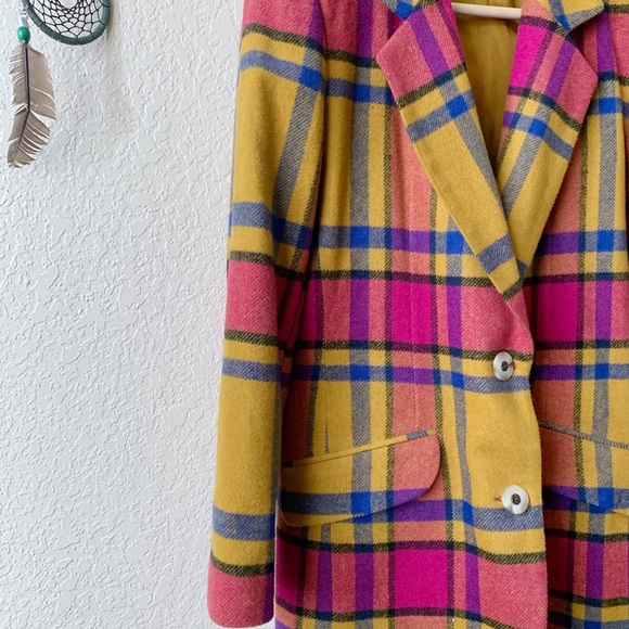 Harris/Wallace Vintage Plaid Jacket - Picture 4 of 13